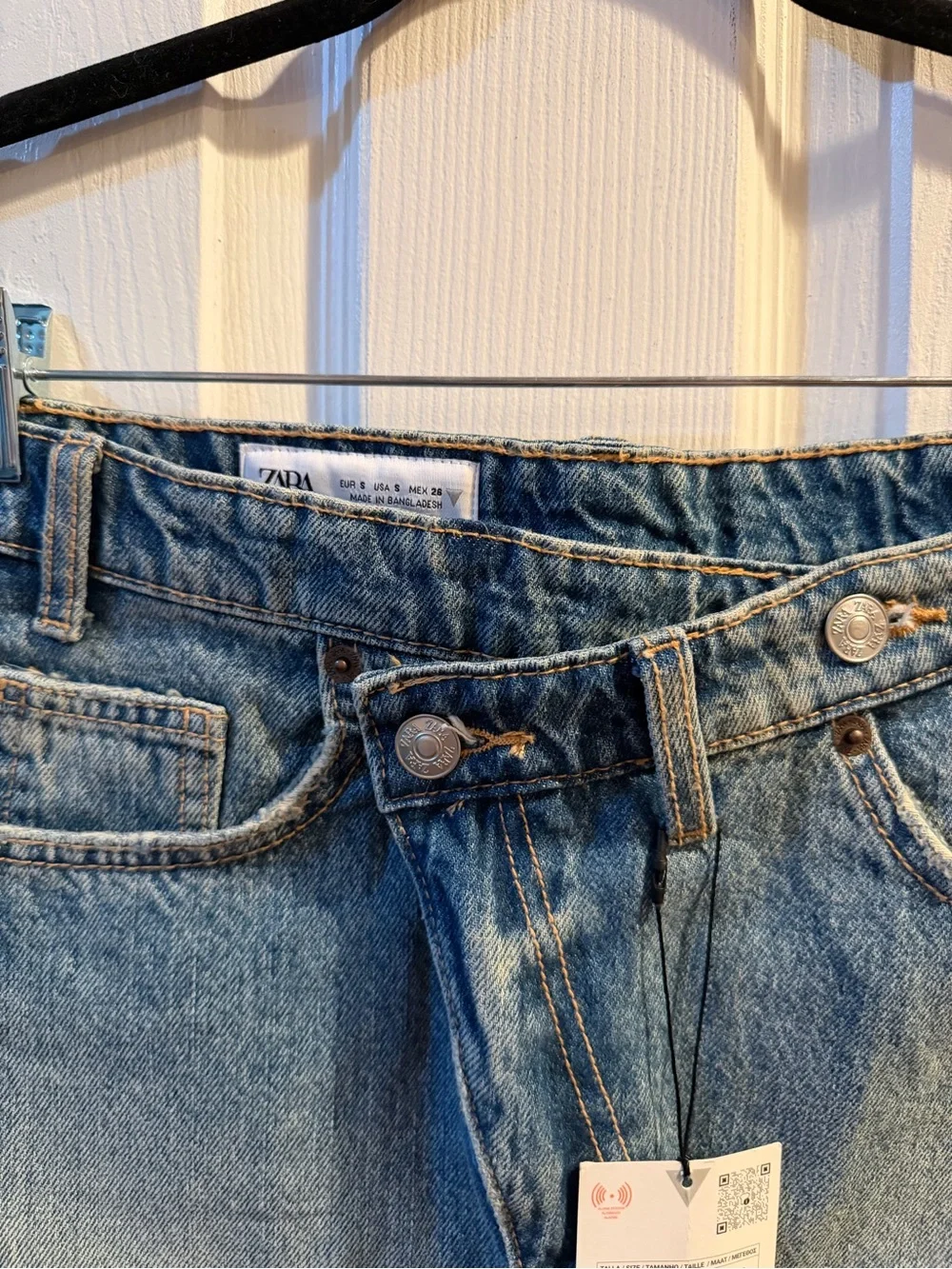 Zara TRF Denim Mini Skirt